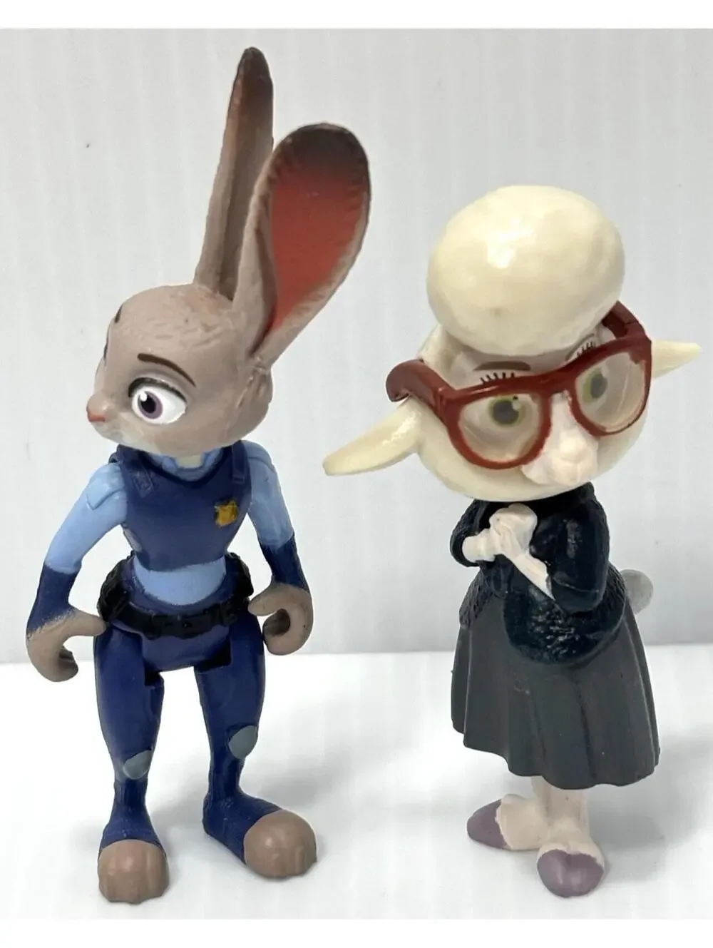 Disney Zootopia Figure Lot - Judy Hopps & Assistant Mayor Bellwether - GUC Toy